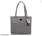 Women Handbag Jhigjhig Pompom grey Color