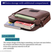 Leather Men & Women Sling Bag
