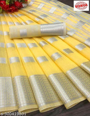 New Fency Linen Saree