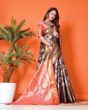 Attractive Banarasi Silk Saree With blouse