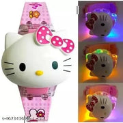 Digital Watch A1 QUALITY - For Boys & Girls 3D Action Figure, CARTOON CHARECTOR Hello Kitty, SPIDER MAN, DORAEMON Face Based Toy Design Digital Glowing Watch with Disco Music and Blinking Lights for Kids | for Boys &Girls- Good Birthday gift
