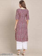 VIRHAN DESIGN PRINTED CREPE RAYON 2 COMBO PACK KURTIS FOR WOMEN