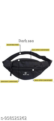 Waist Pack for Travel, Hiking & Sports – Unisex Zip Pouch Belt Bag for Phone, Money & Documents