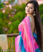 Printed lightweight saree for women summer wear Comfortable saree suitable for hot weather