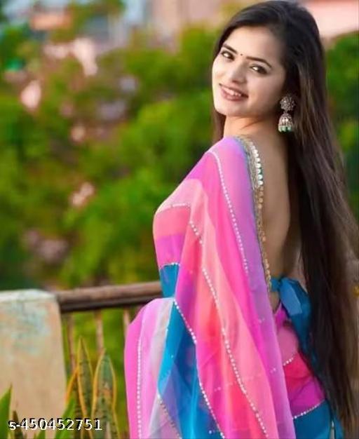 Printed lightweight saree for women summer wear Comfortable saree suitable for hot weather