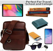 Stylish Professional Casual Synthetic Leather Unisex Bag/Shoulder Bag for Men/Travel Bag/Cross Body Bag/Office Business Bag/Messenger Bag/Stylish Sling Bag for Men & Women