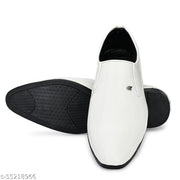 GELLWOJ  Stylish White Shoes Slip On For Men  (White)