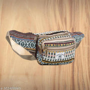 KRYSTAL Boho Fanny Pack Belt Bag I Hemp Fanny Packs for Women Fashionable - Plus Size Boho Fanny Pack - Crossbody Bag Bum Bag Waist Bag Hippie Fanny Pack (Multicolour) Pack of 1