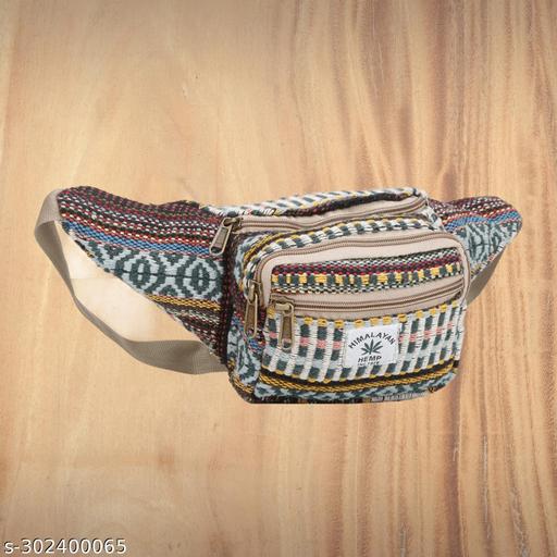 KRYSTAL Boho Fanny Pack Belt Bag I Hemp Fanny Packs for Women Fashionable - Plus Size Boho Fanny Pack - Crossbody Bag Bum Bag Waist Bag Hippie Fanny Pack (Multicolour) Pack of 1