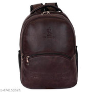 WESTOR-Latest Leather Fashionate Black School Bags Laptop Backpack Waterproof PU Leather Backpacks for Men Women Boys & Girls Backpack