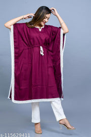 Beautiful Wine Kaftan