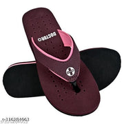Doctor Slipper Women Orthopedic Flip Flops Women Doctor Chappal Eva Dailywear Doctor Sole Footwear Soft Light Weight Diabetic Relaxed Ortho Pink Maroon