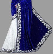 Velvet Saree with blouse for Women