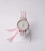 princess fancy Unique round dail adjustable pearl braclate watches for girls and women