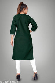 Womens embroidery and mirror work kurtis