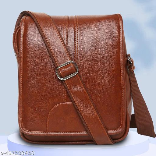 ZipCraze Stylish PU Synthetic Leather Men's Sling Bag Cross Body Travel Office Business messenger