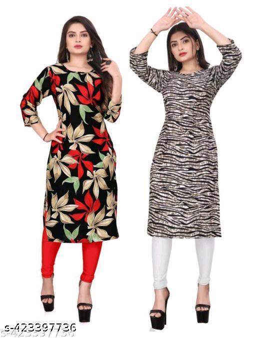 Polyster/Crepe fabric-KURTI COMBO