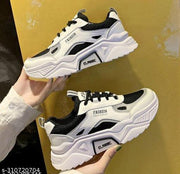 TERFILL Women's Black Stylish Casual Shoes, Sports Shoes, Walking Shoes, Running Shoes,  Sneakers Shoes