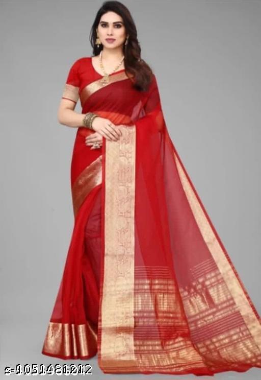 Organza Plan Silk Saree