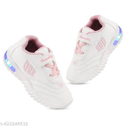 Handly Collection Led Shoes, Casual Led Velcro Shoes, Light weight Shoes, Outdoor Indoor Shoes, Casual Shoes for Little Tiny Kid Baby Boy Girl Shoes T103Pink