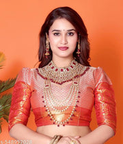 Attractive Banarasi Silk Saree With blouse