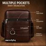 PU Leather Side Bag for Men & Women | Stylish Sling Bag, Crossbody Shoulder Bag | Lightweight Travel & Daily Use Bag