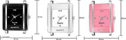 Square Analog Watches Combo PU Belt Watches Combo for Girls Watches Combo for Women Pack of 3