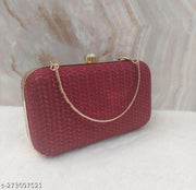 FANCY PARTYWEAR BOX CLUTCH WITH HANDLE SHIMMER SHINING BRIDAL CLUTCH
