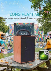 Portable Wireless Speaker with High-Capacity Lithium-Ion Battery