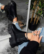 Black Chelsia Kid's Girls/Women Boot
