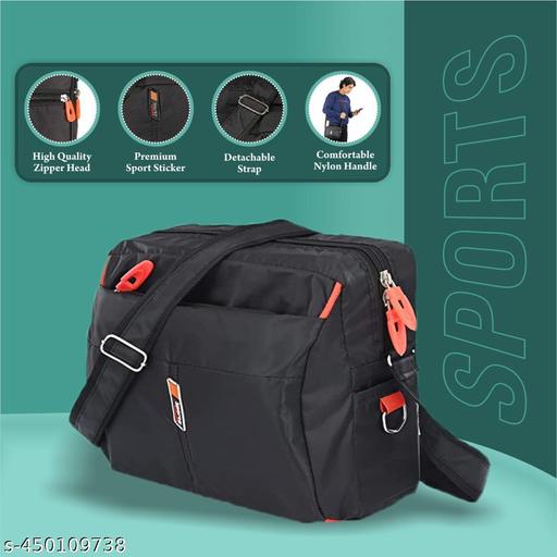 Men & Womens Cross Body Travel Sling Bag || Nylon Sling Bag || Cross Body Utility || Travel Bag || Office Business Messenger Bag || One Side Shoulder Bag For Men And Women Unisex || (Pack Of 1)