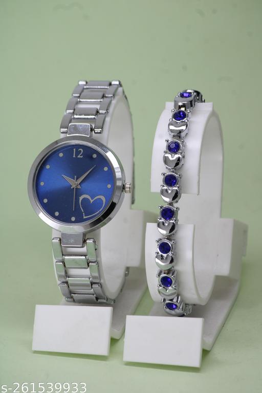 Buy 1 Get 1 Free-Most Selling Trending Metal Analog Watches for Women Ethnic Cosmic Bracelet for Girls Analog Watches