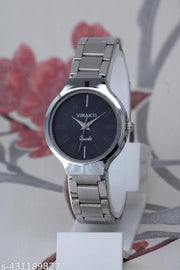 Unique and attractive solid round dail high quality stainless steel chain watches for girls and women