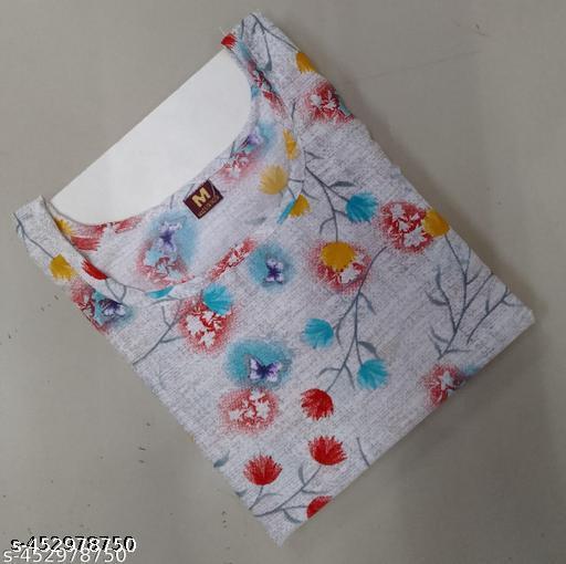Polyster/Crepe fabric-Women Ethnic Wear Women Crepe Fabric Printed Straight Kurti, Size -S, M, L, XL, XXL, 2XL, XXXL, 3XL, 4XL, 5XL ( New Arrival New Design Fashionable Kurti )
