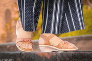 Casual Heels & Sandals : Sandals for woman : Ladies Heel Sandals : Attractive Solid Heels Sandals Woman
