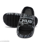 Boys Attractive New Comfort Black Slides, daily wear, Outdoor-indoor, slippers for boys,