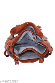 GLOSSY Women Sling Bag / Shoulder Bag with 4 Zip Compartments / multi compartment / double handle & adjustable crossbody belt / spacious 3 top compartments and 1 front compartment