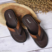 CALIBREL Men Brown Slippers | Slipper for men | Sandals for Men| Casual Sandals | Stylish, Comfortable & Durable | Men's Flip-Flops | Trendy men's footwear | Chappal for men | for Daily & Occasion