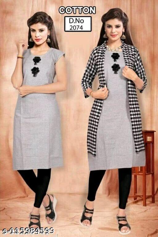WOMAN COTTTAN KOTY STYLE KURTI