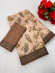 COTTON LILAN SILK SAREE