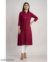 MANDARIAN COLLAR KURTI WITH POCKET