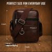 PU Leather Side Bag for Men & Women | Stylish Sling Bag, Crossbody Shoulder Bag | Lightweight Travel & Daily Use Bag