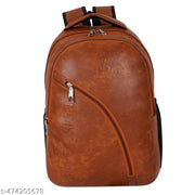 WESTOR ENTERPRISES -Latest Leather Fashionate Black School Bags Laptop Backpack Waterproof PU Leather Backpacks for Men Women Boys & Girls Backpack