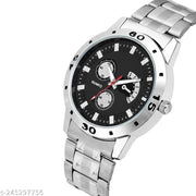 New Fashion Watch for Men and Boys Premium Collection King Bracelet Watch Combo Analog Watch - For Men