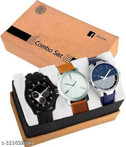 Analog Watch - For Men Special Super Quality Analog Watches Combo Look Like Handsome For Boys And Mens Pack Of - 3(436-24-17)