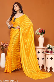 Festive Wear Satin Saree without Blouse Piece