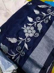 Woman Fancy Chanderi Cotton Saree