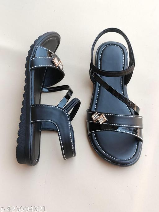 sanjana fashion flats slippers fancy womens girls heels sandals chappals