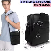 Cross Body Sling Bag | Adjustable Strap | Lightweight & Durable | Daily Use Travel Side Bag