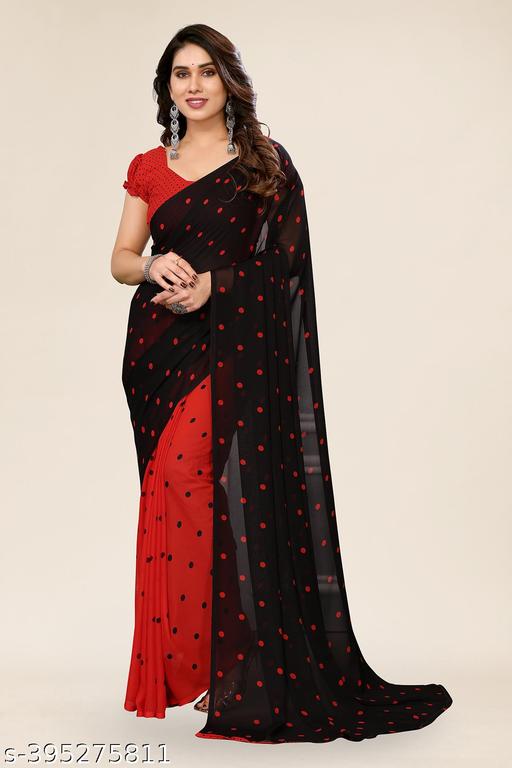 Women Printed Indian Traditional Ethnic Wear Georgette Sarees